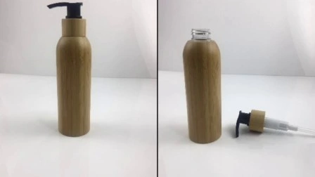 Cosmetic Skin Care Packaging Bottles and Cans with Bamboo Series