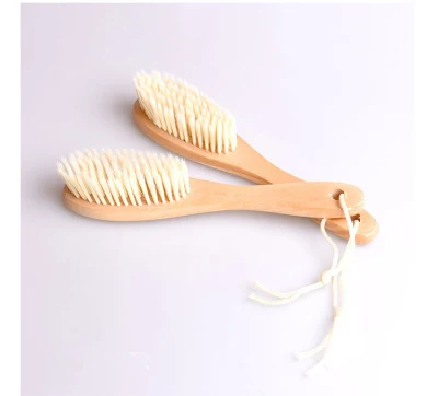 Hot Selling Solid Wood Shoe Cleaning Brush Wooden Soft Clothes Brush Custom Logo