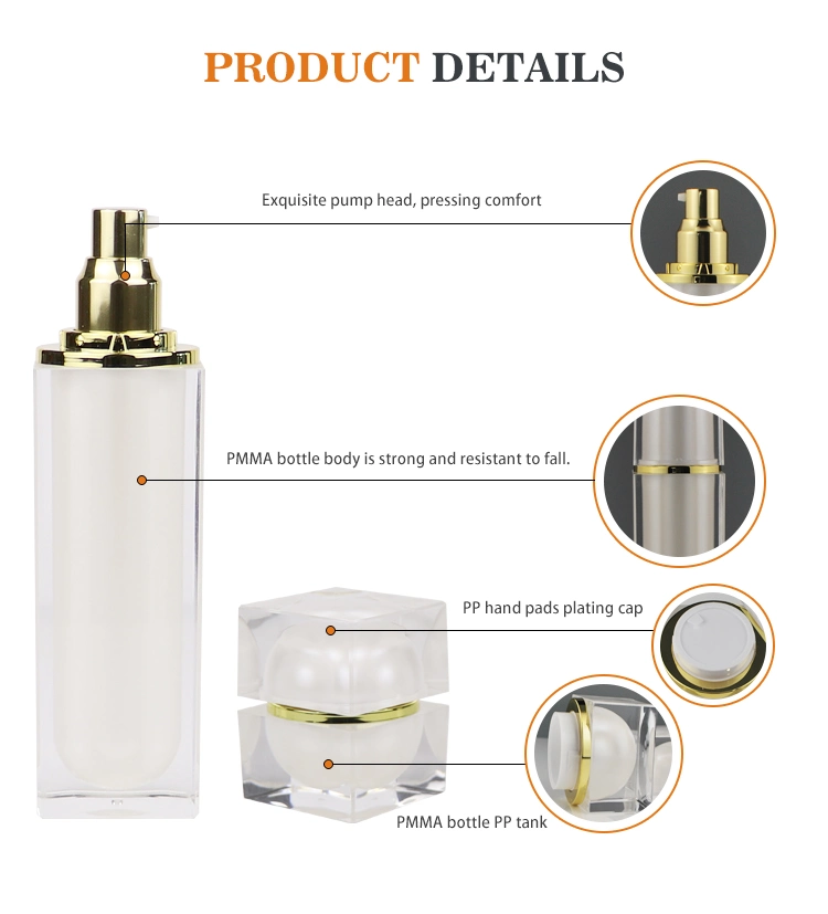 High-Grade Luxury Spherical Acrylic Crystal Emulsion Bottles Cosmetics and Skin Care Packaging Series