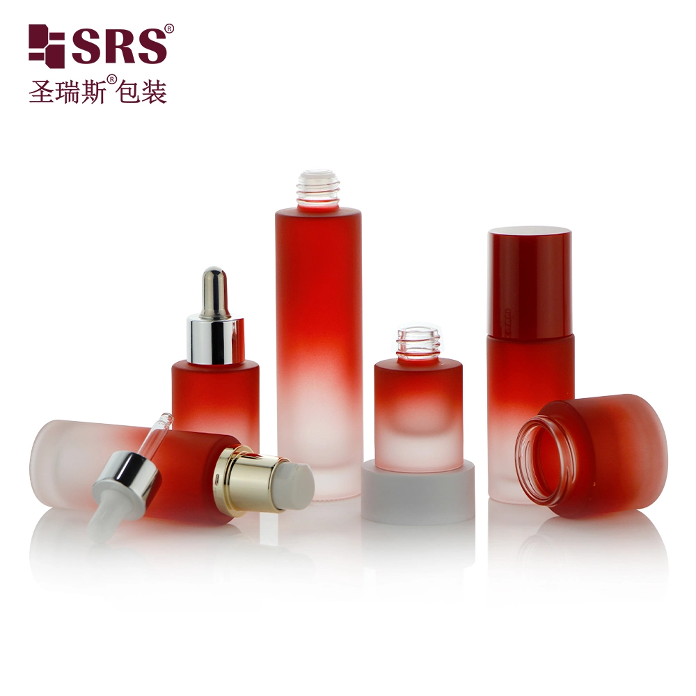 15ml 35ml 45ml 60ml 85ml Series Dropper Lotion Pump Glass Foundation Bottle Packaging