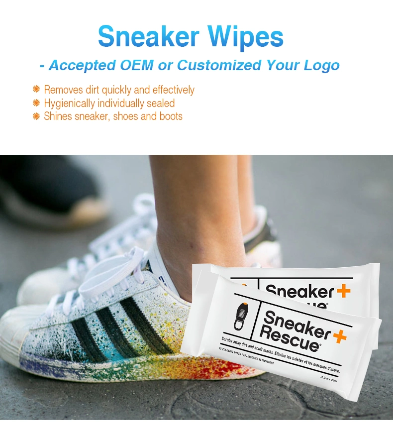Disposable Shoe Cleaner Decontamination Sneaker Cleaner Nonwoven Shoe Artifact Wet Wipes