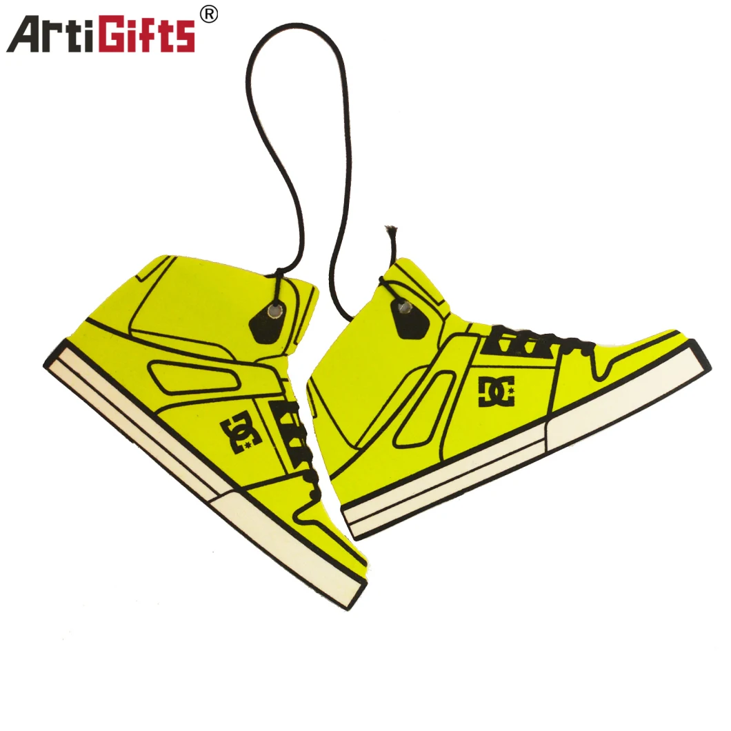 Best Quality Logo Printed Hanging Customized Shoes Shape Car Air Fresheners