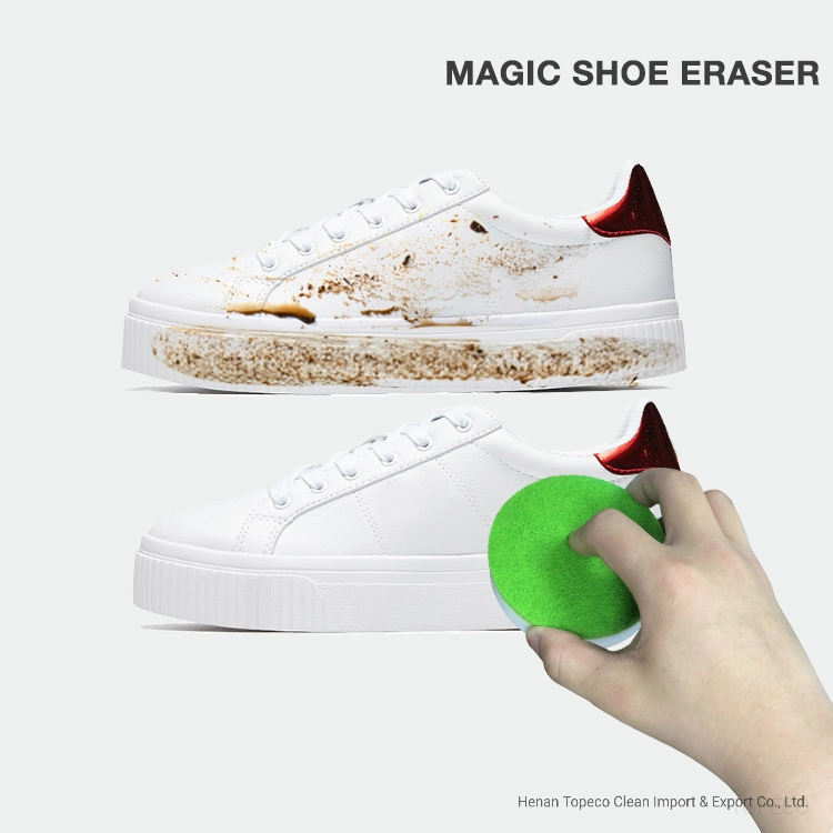 Topeco Scouring Pad Round Magic Eraser Sneaker Shoe Shine Sponge