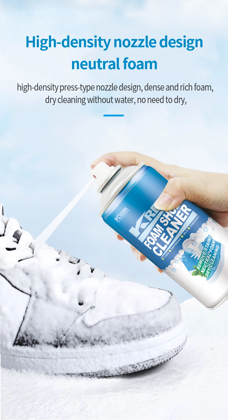 Custom Private Logo Sports Shoes Cleaner White Shoes Sneaker Foam Cleaner Spray