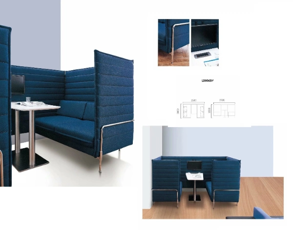 Acoustic High Back Office Pod Work Seating Booth Sofa Chairs Acoustic Furniture and Acoustic Office Solutions