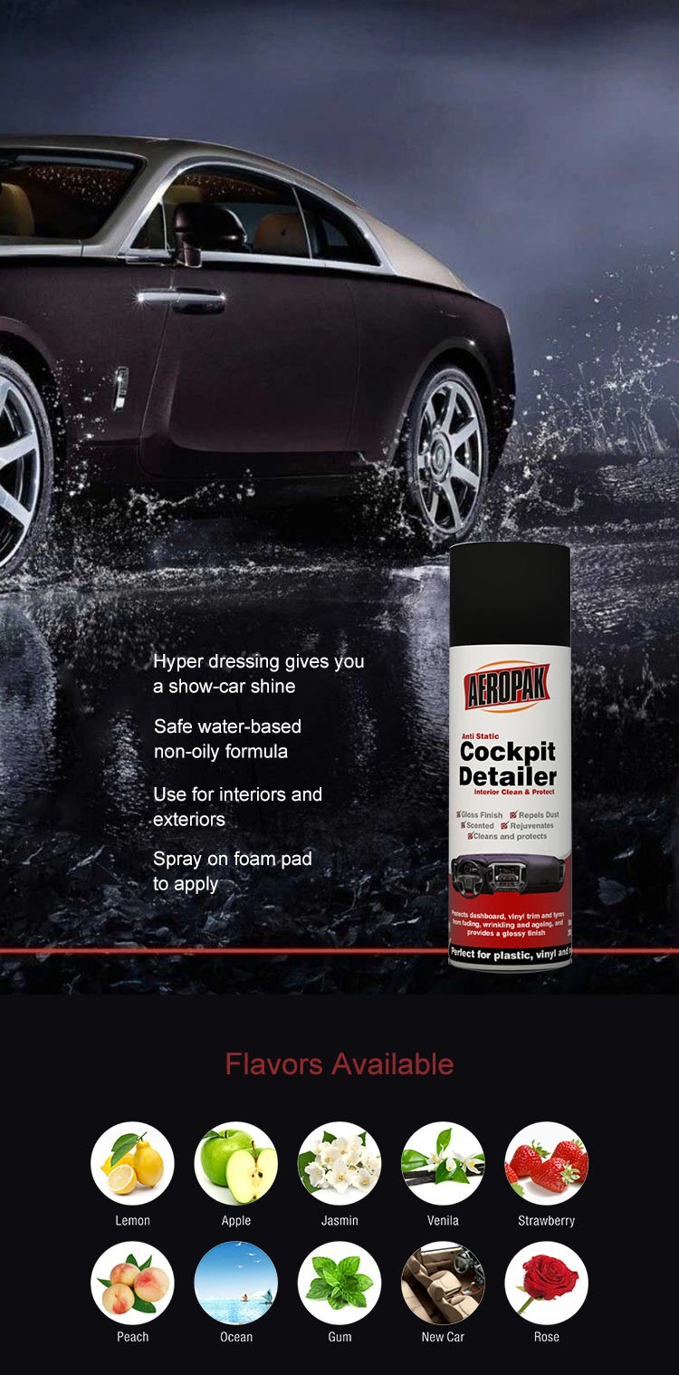 Car Leather Silicone Spray Dashboard Cleaner