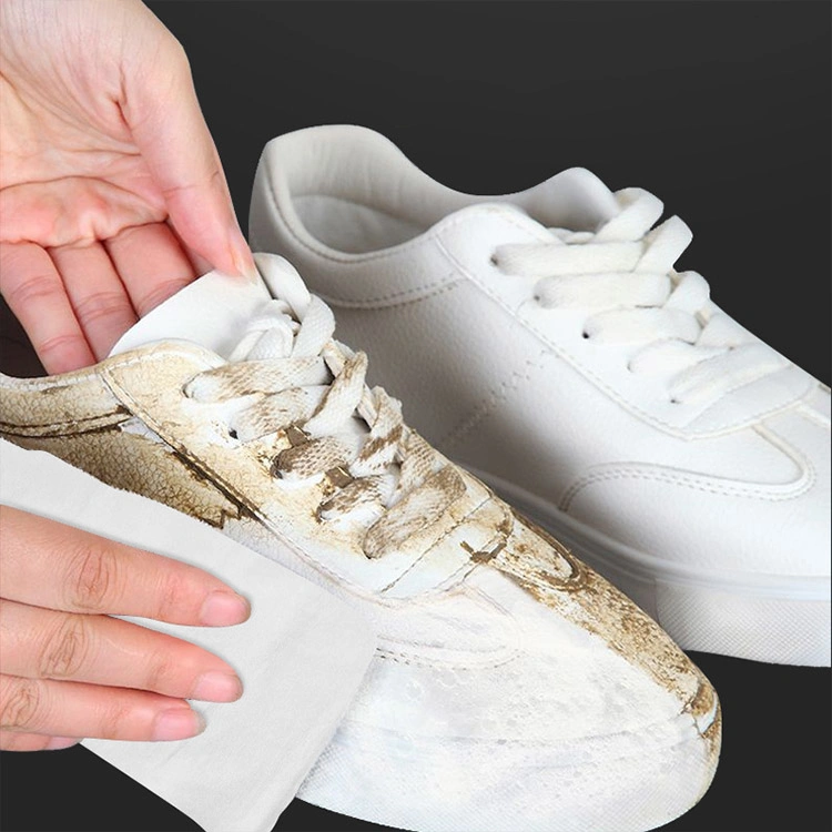 Private Label Portable Custom Wholesale Cleaning White Shoe Stains Sneaker Wet Wipes