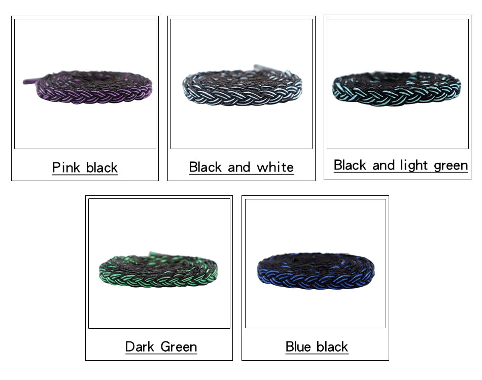 Weiou Shoe Accessory Manufacturers Can Customize The Length Pattern High Quality 140cm Flat Polyester Shoelace