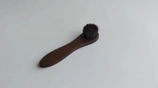 Long Wood Handle Horse Hair Shoe Polishing Brush