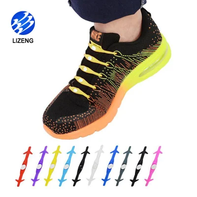 Elastic Silicone No Tie Shoelaces for Running Sneakers